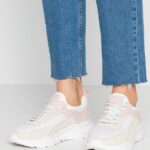 femmes baskets en cuir blanc 006BT1219 Anna Field