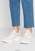 femmes baskets en cuir blanc 006BT1219 Anna Field