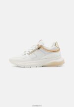 femmes baskets en cuir blanc/or 006BT1201 Anna Field - Image 2