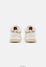 femmes baskets en cuir blanc/or 006BT1201 Anna Field - Image 4