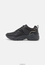femmes baskets en cuir noir 006BT1203 Anna Field - Image 2