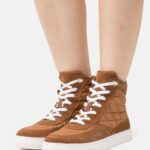 femmes baskets montantes cuir cognac 006BT1238 Anna Field