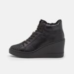 femmes baskets montantes noires 006BT1227 Anna Field