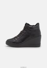 femmes baskets montantes noires 006BT1227 Anna Field