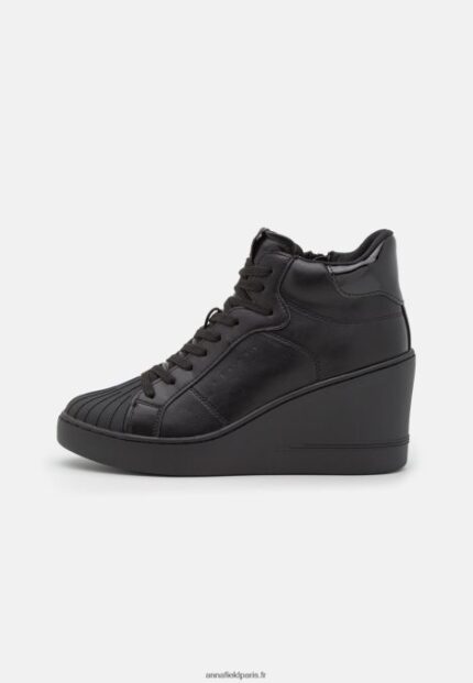 femmes baskets montantes noires 006BT1227 Anna Field