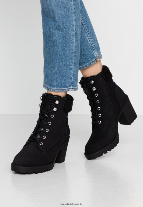 femmes botte d'hiver bottines à plateforme noir 006BT2044 Anna Field - Image 1