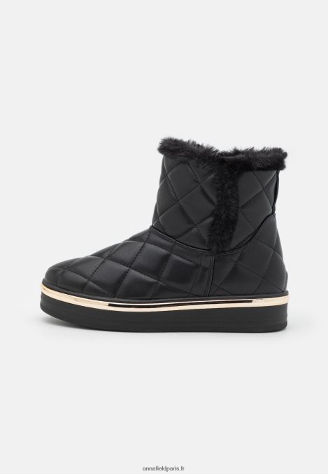 femmes botte d'hiver bottines à plateforme noir 006BT2057 Anna Field - Image 2