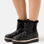 femmes botte d'hiver bottines à plateforme noir 006BT2057 Anna Field
