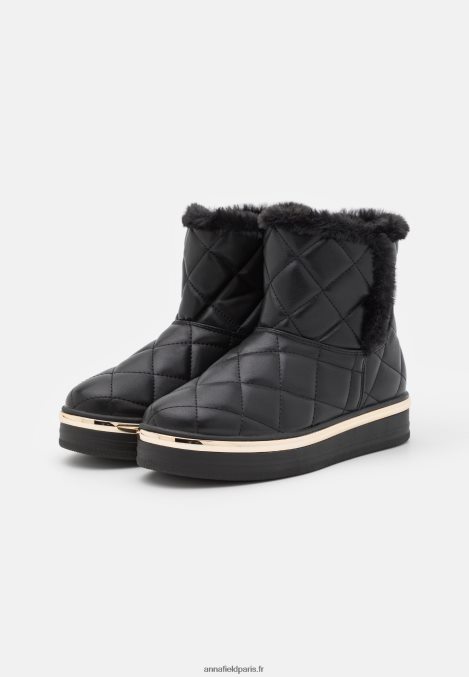femmes botte d'hiver bottines à plateforme noir 006BT2057 Anna Field - Image 3