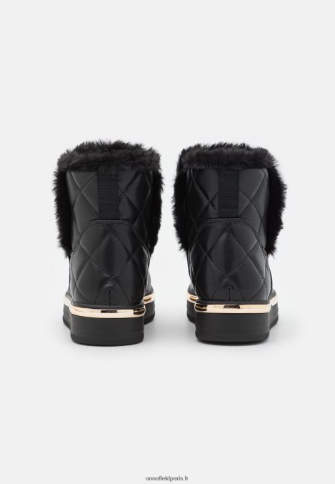 femmes botte d'hiver bottines à plateforme noir 006BT2057 Anna Field - Image 4