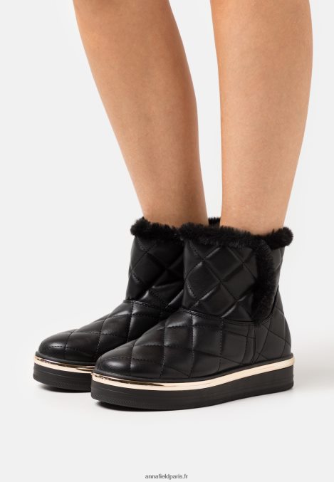 femmes botte d'hiver bottines à plateforme noir 006BT2057 Anna Field - Image 1