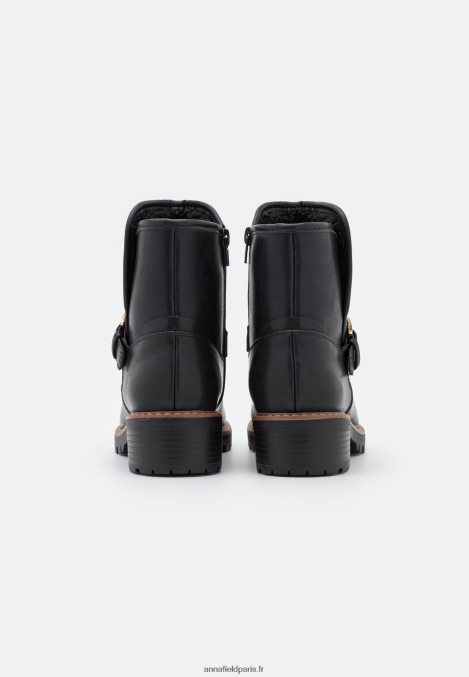 femmes botte d'hiver confort bottines classiques noir 006BT2001 Anna Field - Image 4
