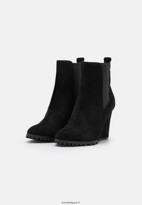 femmes botte d'hiver en cuir bottines à talons hauts noir 006BT1943 Anna Field - Image 2