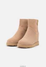 femmes botte d'hiver en cuir bottines beige 006BT1932 Anna Field - Image 3