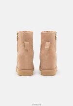 femmes botte d'hiver en cuir bottines beige 006BT1932 Anna Field - Image 4