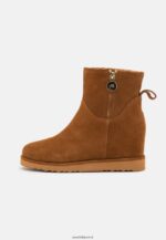femmes botte d'hiver en cuir bottines cognac 006BT1916 Anna Field - Image 2