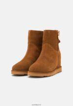 femmes botte d'hiver en cuir bottines cognac 006BT1916 Anna Field - Image 3