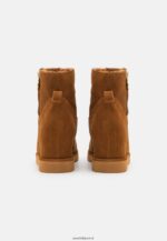 femmes botte d'hiver en cuir bottines cognac 006BT1916 Anna Field - Image 4