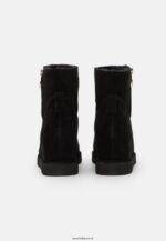 femmes botte d'hiver en cuir bottines noir 006BT1911 Anna Field - Image 4