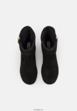 femmes botte d'hiver en cuir bottines noir 006BT1911 Anna Field - Image 6