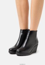 femmes botte d'hiver en cuir bottines noir 006BT1993 Anna Field