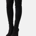 femmes bottes à plateforme noir 006BT2241 Anna Field