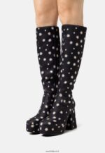 femmes bottes à plateforme noir 006BT2250 Anna Field
