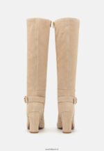 femmes bottes à talons hauts en cuir beige 006BT2258 Anna Field - Image 4