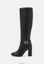 femmes bottes à talons hauts en cuir noir 006BT2257 Anna Field - Image 2
