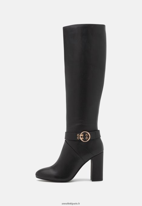 femmes bottes à talons hauts en cuir noir 006BT2257 Anna Field - Image 2