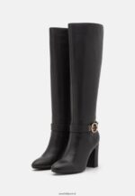 femmes bottes à talons hauts en cuir noir 006BT2257 Anna Field - Image 3