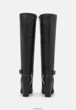 femmes bottes à talons hauts en cuir noir 006BT2257 Anna Field - Image 4