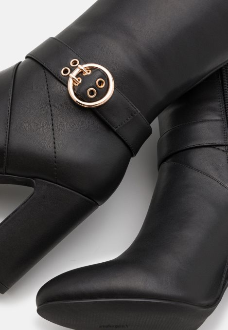 femmes bottes à talons hauts en cuir noir 006BT2257 Anna Field - Image 6