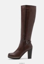 femmes bottes à talons hauts marron foncé 006BT2255 Anna Field - Image 2