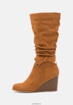 femmes bottes compensées cognac 006BT2252 Anna Field - Image 2
