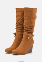 femmes bottes compensées cognac 006BT2252 Anna Field - Image 3