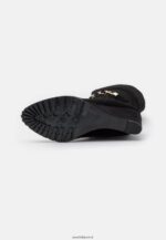 femmes bottes compensées en cuir noir 006BT2251 Anna Field - Image 5