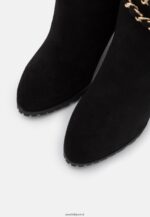 femmes bottes compensées en cuir noir 006BT2251 Anna Field - Image 6