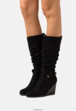 femmes bottes compensées noires 006BT2247 Anna Field