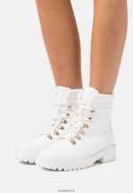 femmes bottes d'hiver bottines à lacets blanc 006BT2046 Anna Field
