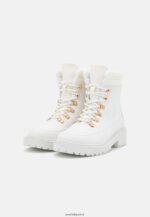 femmes bottes d'hiver bottines à lacets blanc 006BT2046 Anna Field - Image 3