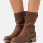 femmes bottes d'hiver cognac 006BT2195 Anna Field