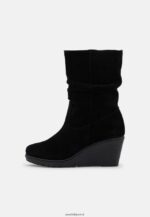 femmes bottes d'hiver en cuir noir 006BT2219 Anna Field - Image 2