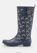 femmes bottes en caoutchouc bleu foncé 006BT2268 Anna Field - Image 2