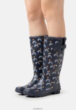 femmes bottes en caoutchouc bleu foncé 006BT2268 Anna Field