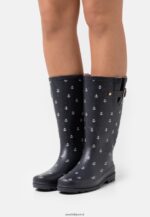 femmes bottes en caoutchouc bleu foncé 006BT2270 Anna Field