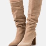femmes bottes en cuir beiges 006BT2201 Anna Field