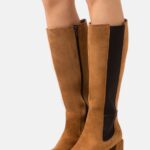 femmes bottes en cuir cognac 006BT2199 Anna Field