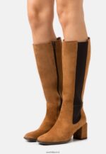 femmes bottes en cuir cognac 006BT2199 Anna Field
