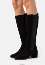 femmes bottes en cuir noir 006BT2200 Anna Field